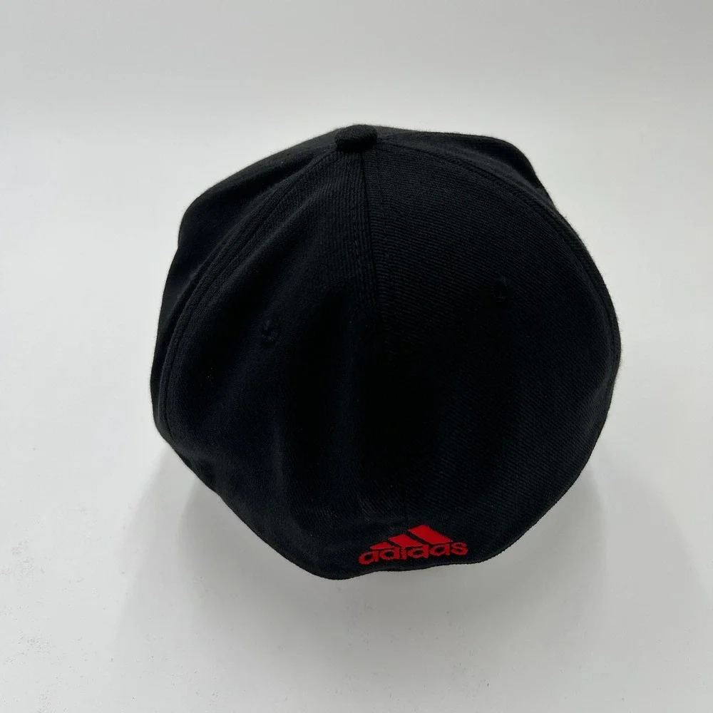 Adidas‎ NC State Wolfpack Snapback Hat Black Red S M Flexfit